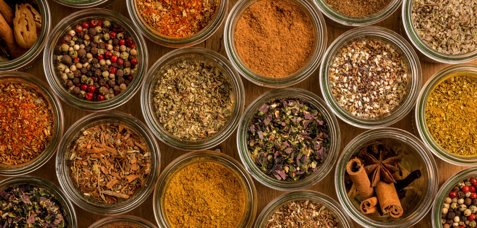 Home-made original blends of spices